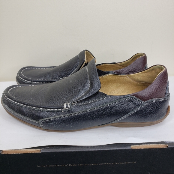 Pabder Black Brown Calf Leather Loafer Men's 7.5 M - Picture 5 of 10